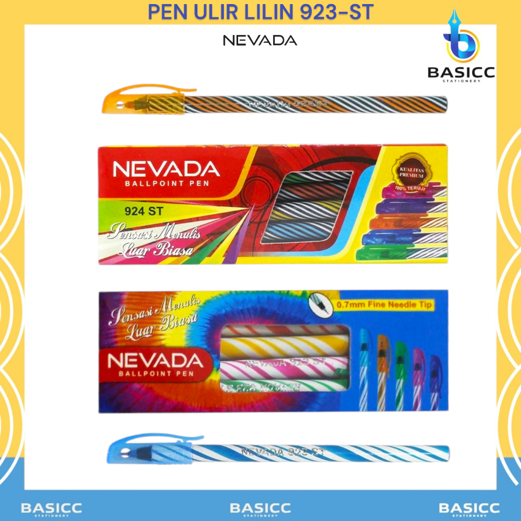 

Nevada Pulpen Murah Ulir Lilin Spiral 0.7mm 923-ST | @ 1Pen