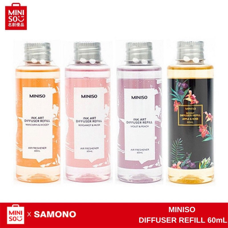 Miniso Diffuser Refill 60ml Ink Art Scent Diffuser / Miniso isi ulang diffuser 60ml