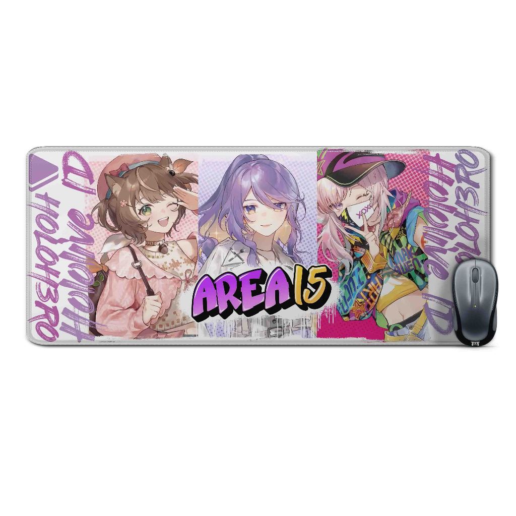 Deskmat mousepad extended vtuberHI STREET TIME AREA15 MEMBER ALT-HOLOLIVE IDmaterial Rubber