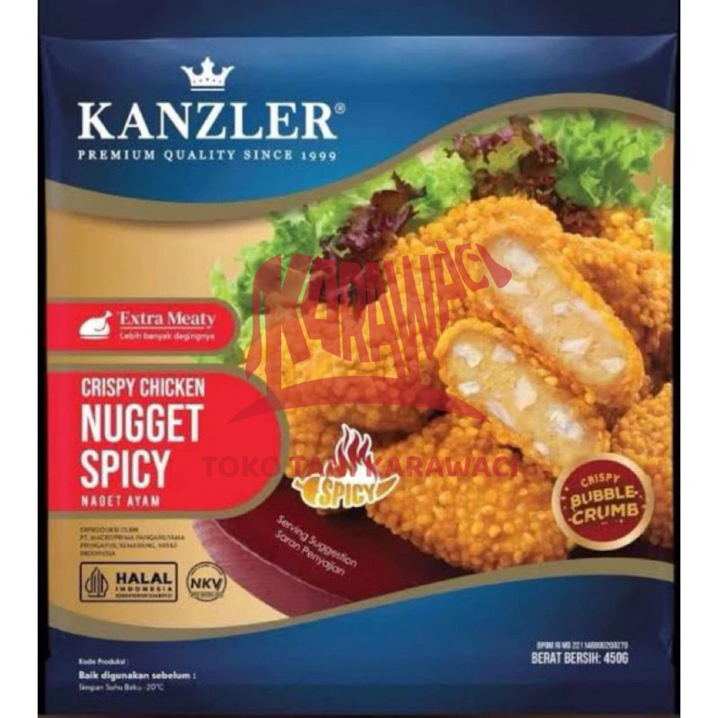 

KANZLER Crispy Chicken Nugget Spicy @450gr