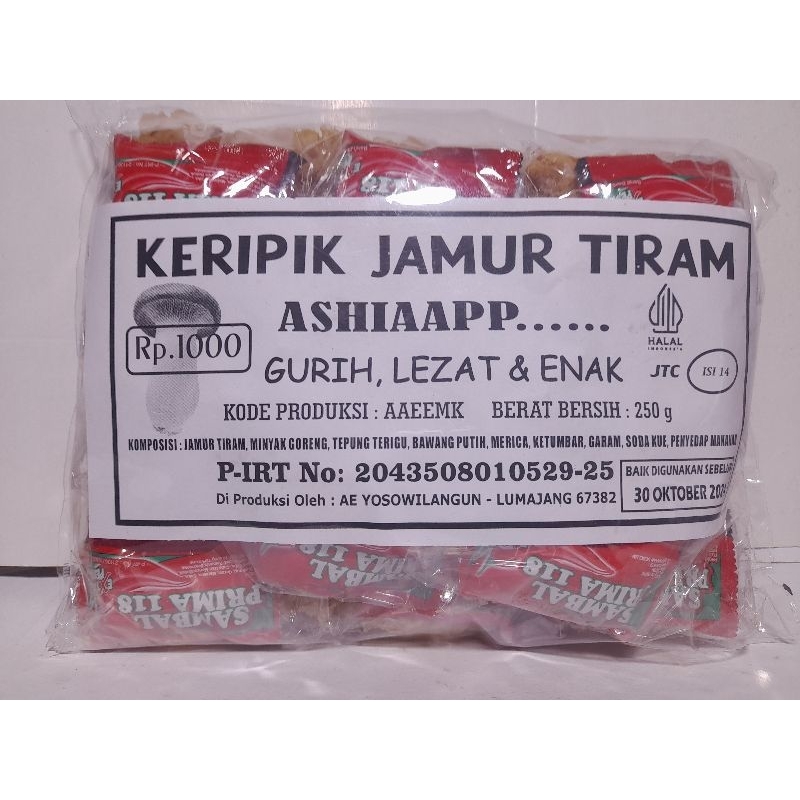 

KRIPIK JAMUR CRISPY ISI 14 PCS
