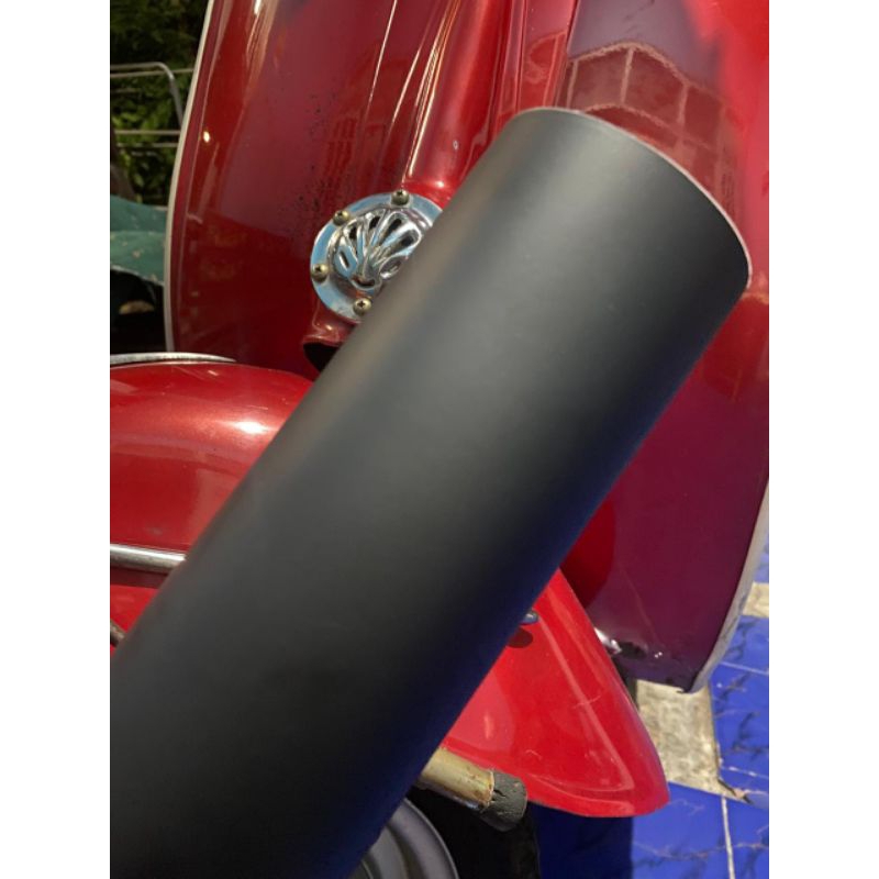 sticker skotlet background aquarium hitam doff meteran (100cm)