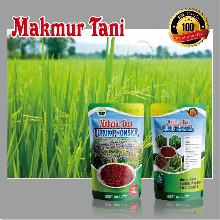 MAKMUR TANI PUPUK PHOSKA 15 15 15 UNTUK PENGHIJAU TANAMAN 200GRM