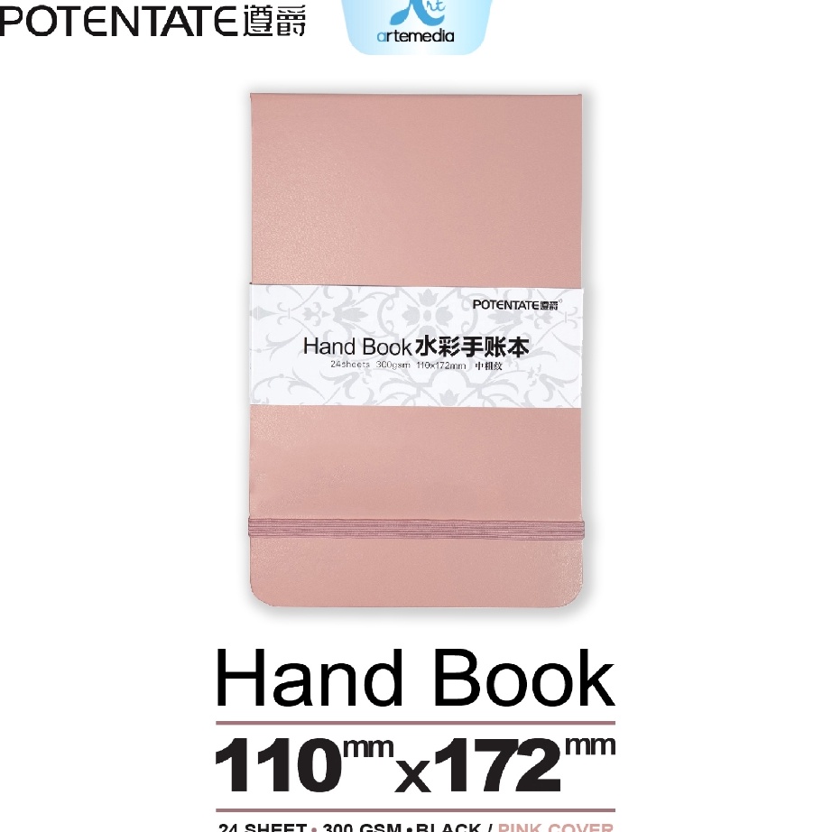 

DISCOUNT TODAY Potentate Handbook Watercolor Journal 11x17cm Hard Cover Paper Book