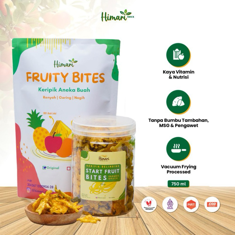 

Himati Keripik Buah Belimbing Asli Produk Lokak Kemasan Jar 750ml