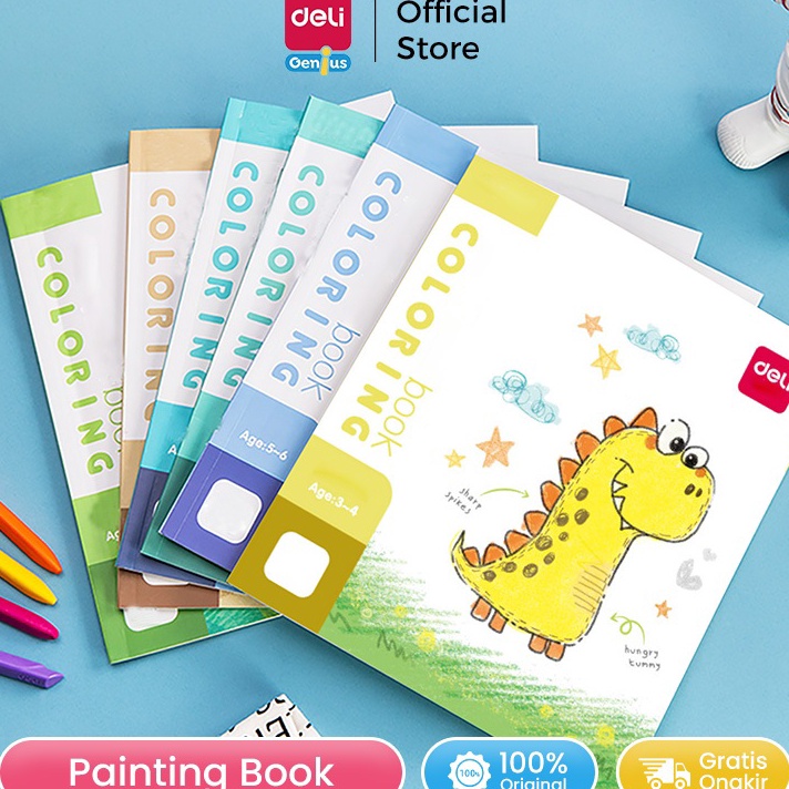 

DISKON Deli Buku mewarnai anak anak cover animasi kualitas kertas bagus 73353