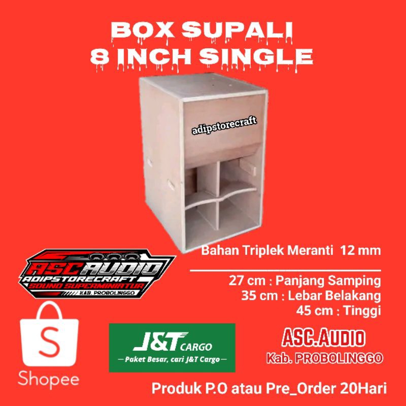 Box SUPALI 8 inch Single