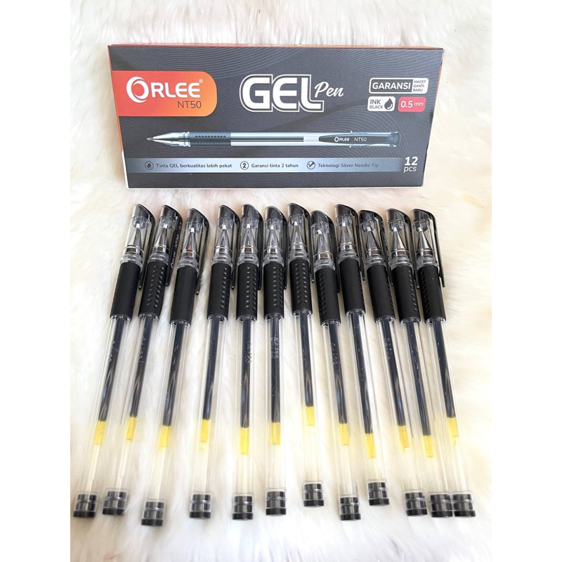 

PULPEN GEL ORLEE ( 5 PCS ) I 0.5mm GEL PEN
