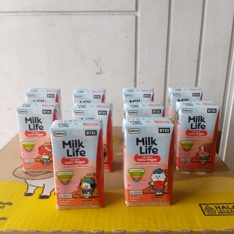 

( GOJEK / GRAB ) SUSU UHT MILK LIFE 115 ml (1 DUS isi 40 pcs)