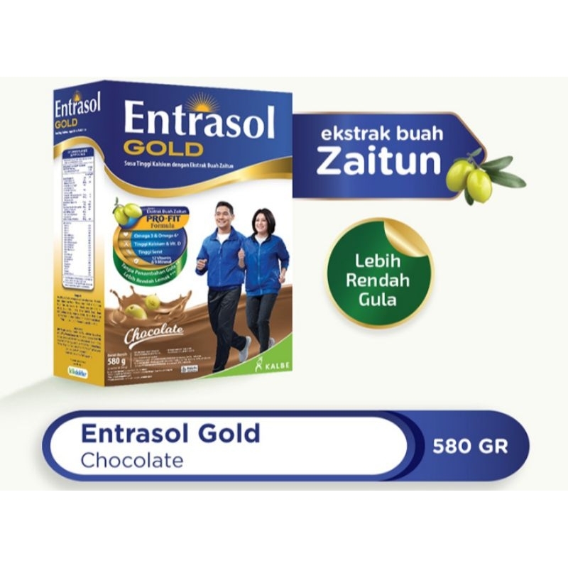 

Entrasol Gold Susu Bubuk Nutrisi Dewasa rasa cokelat