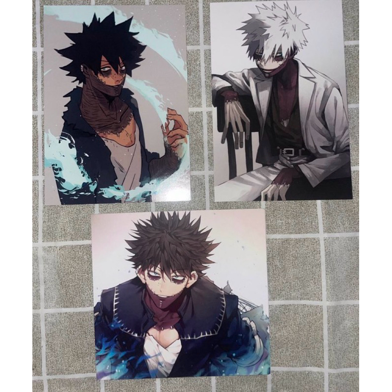postcard dabi my boku no hero academia fanmerch mha touya todoroki toya