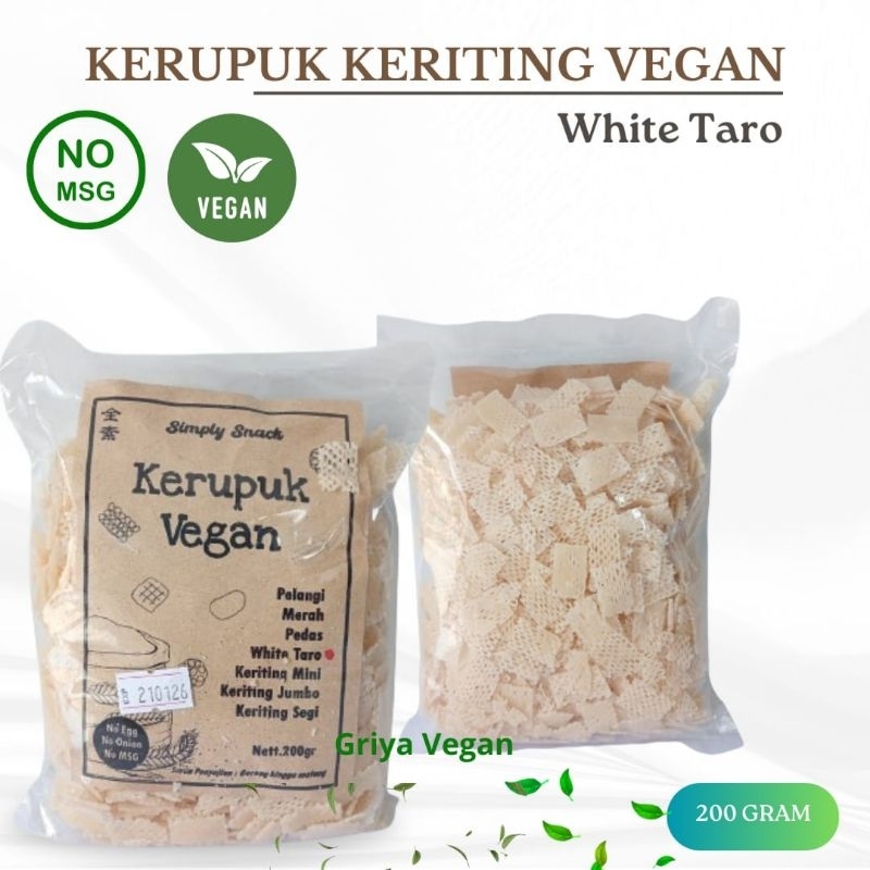 

Kerupuk Vegan White Taro 200gram