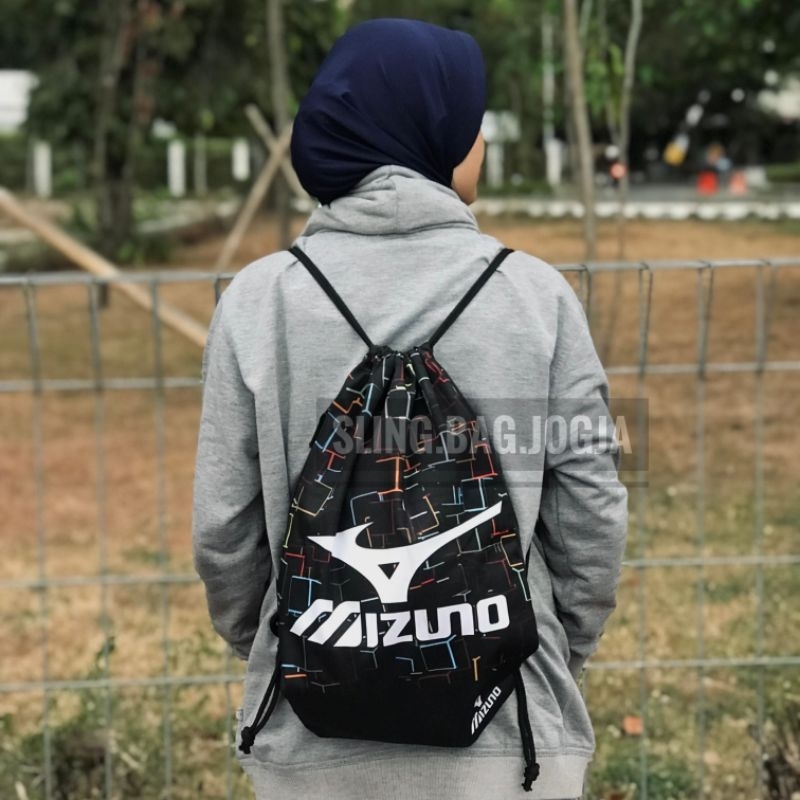 Tas Ransel Serut - String Bag - Gymsack Pria & Wanita Mizuno Edition