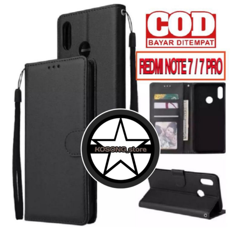 XIAOMI REDMI NOTE 7/NOTE 7PRO  FLIP LEATHER CASE PREMIUM-FLIP WALLET CASE KULIT