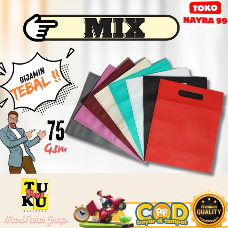 

Tas kain spunbond bahan tebal 75-80gsm