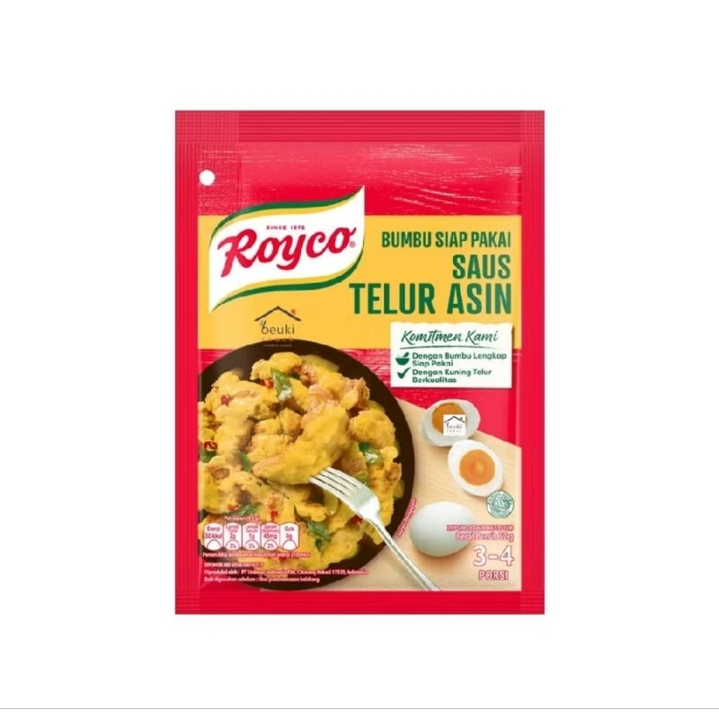 

ROYCO Bumbu Ayam Saus Telur Asin 22gr Halal Enak Chicken Salted Egg