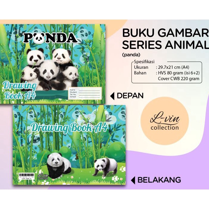 

TERLARISSS Buku Gambar A 4 Animal 8 gram Buku Gambar Fancy Harga 1 Pcs