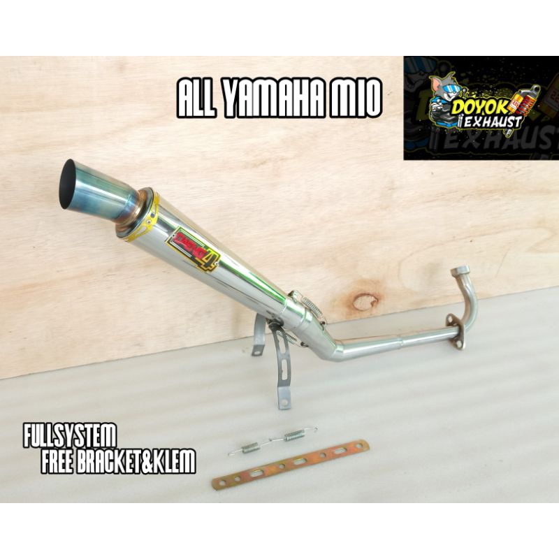 knalpot racing DAENGSAI 4 untuk motor YAMAHA MIO ALL VARIAN/TYPE. Mio sporty/smille. Mio Soul GT. Mi
