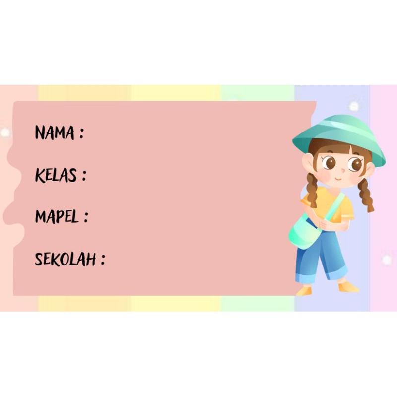 

Stiker Nama Buku isi 20Lembar