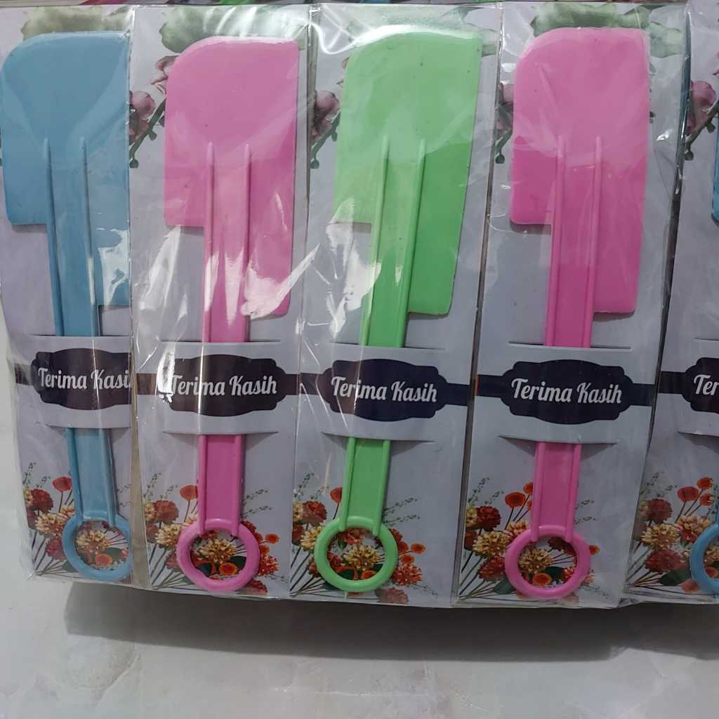 (100 PCS) Souvenir Pernikahan Sodet Solet Spatula Kemas Alas Shabby + Plastik Sovenir Kado Khitan