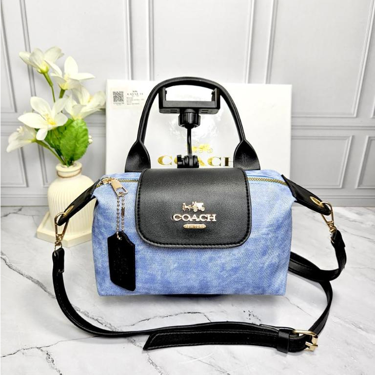 New Collection Bag CoAch Tas Wanita MarbleDelphine Slingbag Tas Selempang Top Handlebag Terbaru Baha