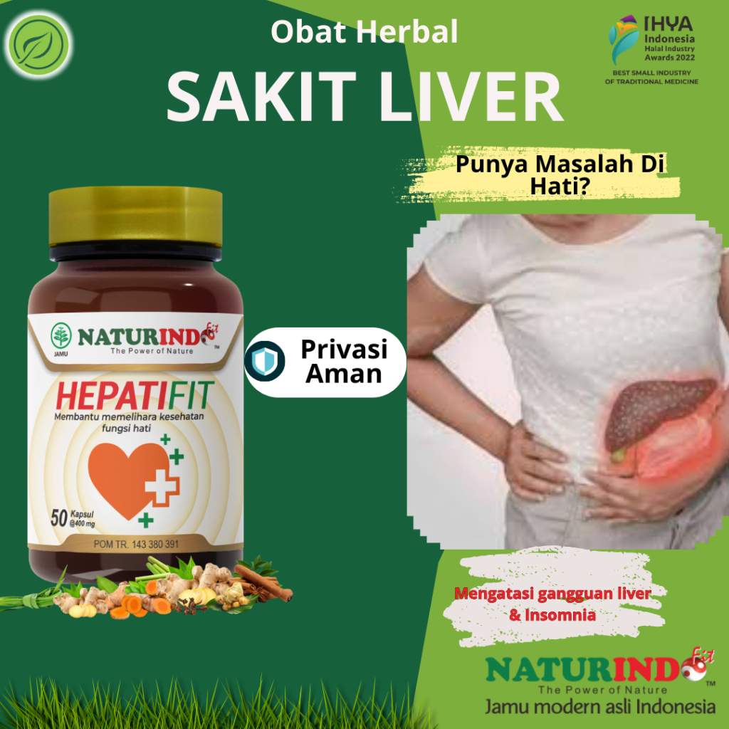 Hepatifit Naturindo Herbal Liver Batu Empedu Alergi Bersih Darah Biduran Obat Gatal
