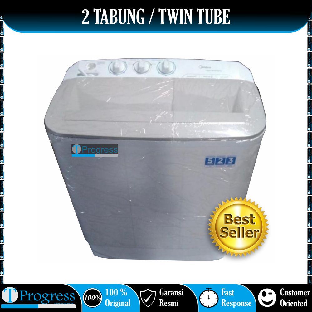 MESIN CUCI 2 TABUNG MIDEA MTD79NTW / MTD-79NTW