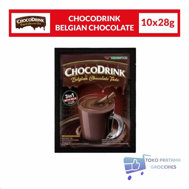 

CHOCODRINK BELGIAN CHOCOLATE 1 RENCENG ISI 10 SACHET