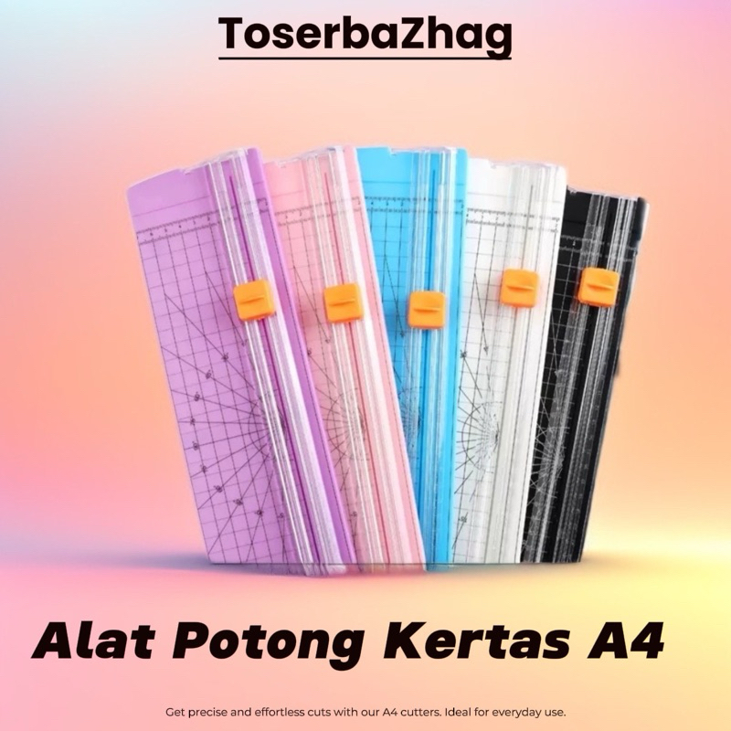 

Alat potong kertas / Paper Cutter / Pemotong Kertas Portable A4 & Refill Blade Alat Pemotong Kertas HVS / Paper Cutter / Trimmer 857 A4