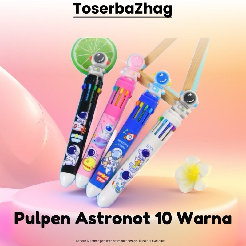 

Pena / pulpen 10 warna Mekanik Motif Astronot 3D 10 Warna Pulpen Mekanik Bolpen Gel Tinta 10 Warna Karakter Astro Lucu Dengan Pilihan Warna Beragam Alat Tulis Sekolah Anak Super Imut