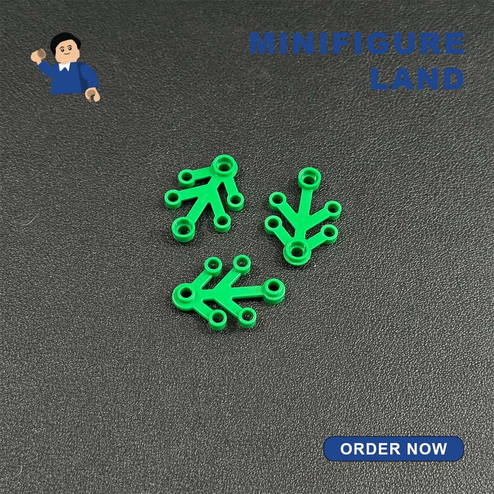 Lego Parts - 2423 - Green Plant Leaves 4 x 3