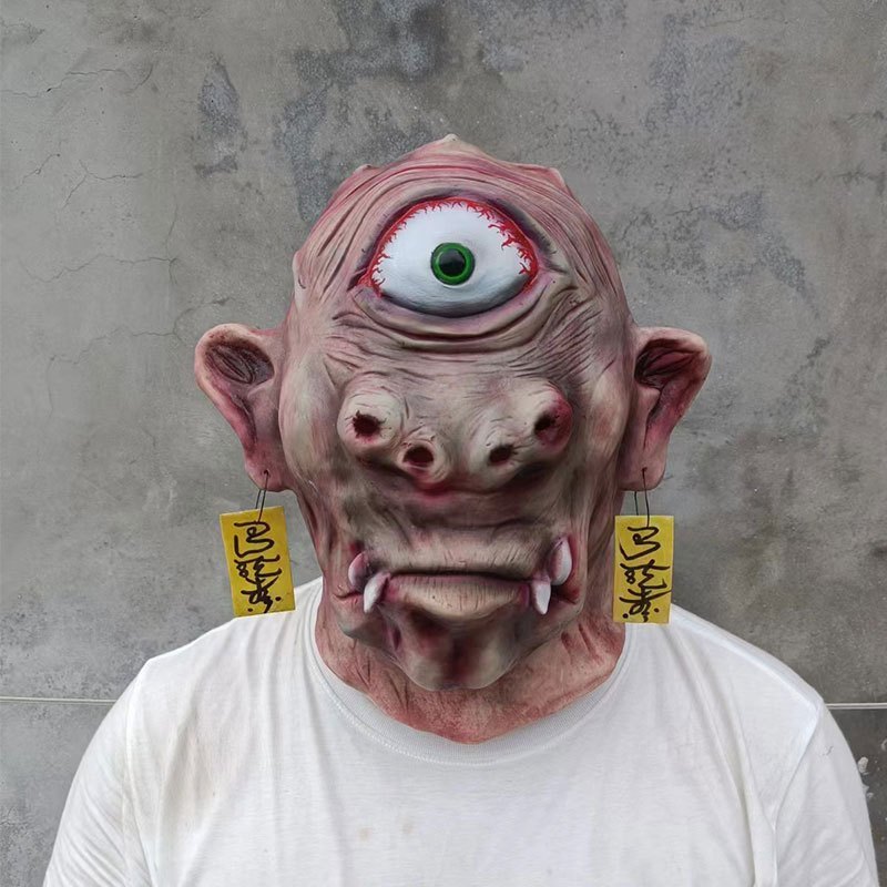 Topeng Halloween Cosplay YOKAI Hantu Jepang Menyeramkan