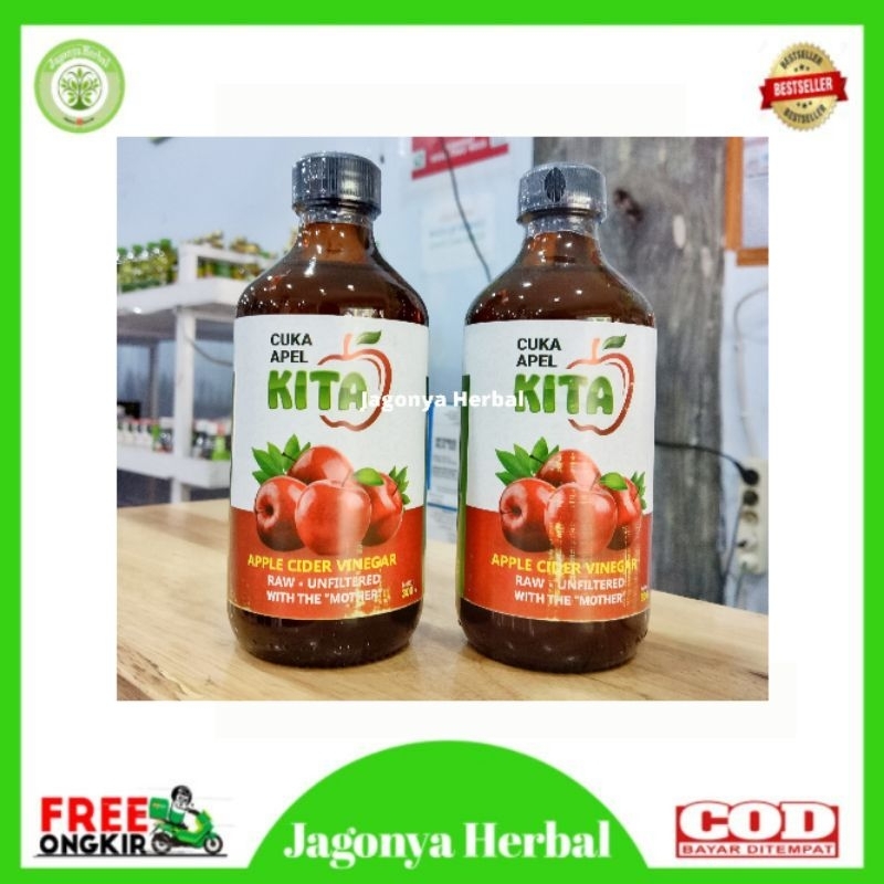 

CUKA APEL KITA ORGANIC APPLE CIDER VINEGAR ORIGINAL 100% ISI 300 ML