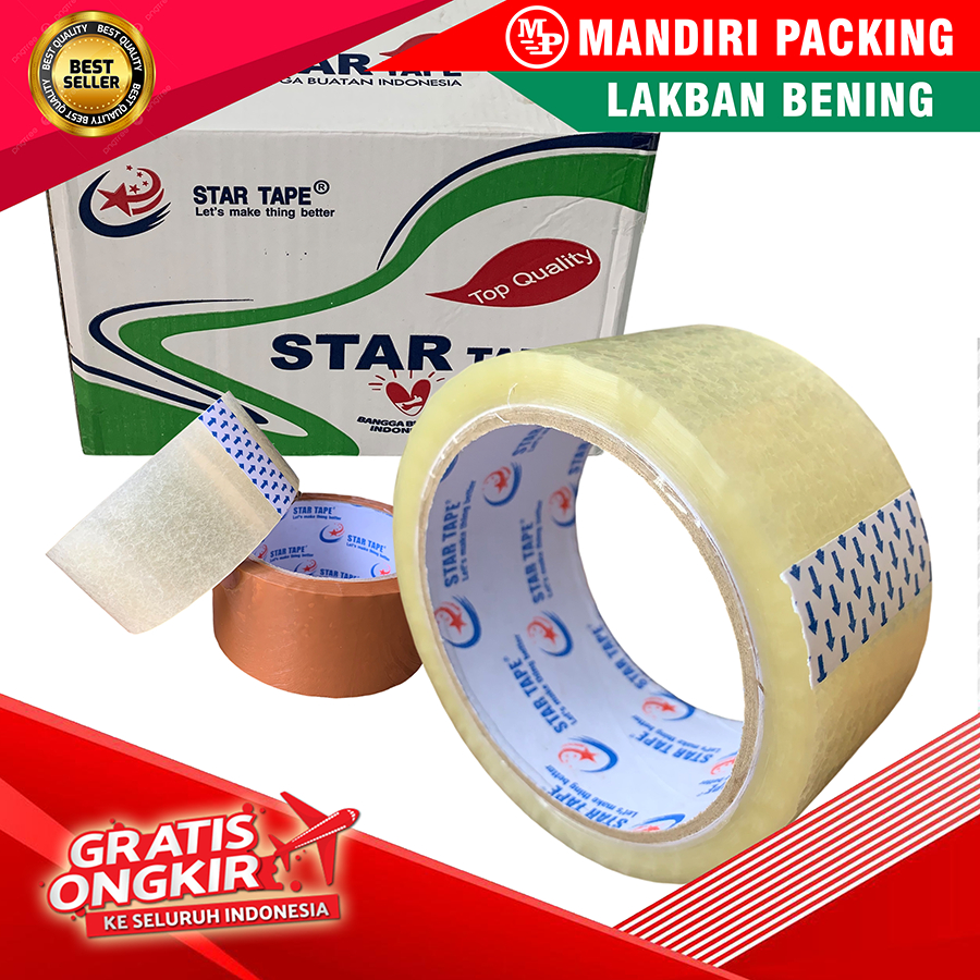 

Lakban OPP Startape Transparan Premium Harga Termurah Bisa COD Bayar Di Tempat