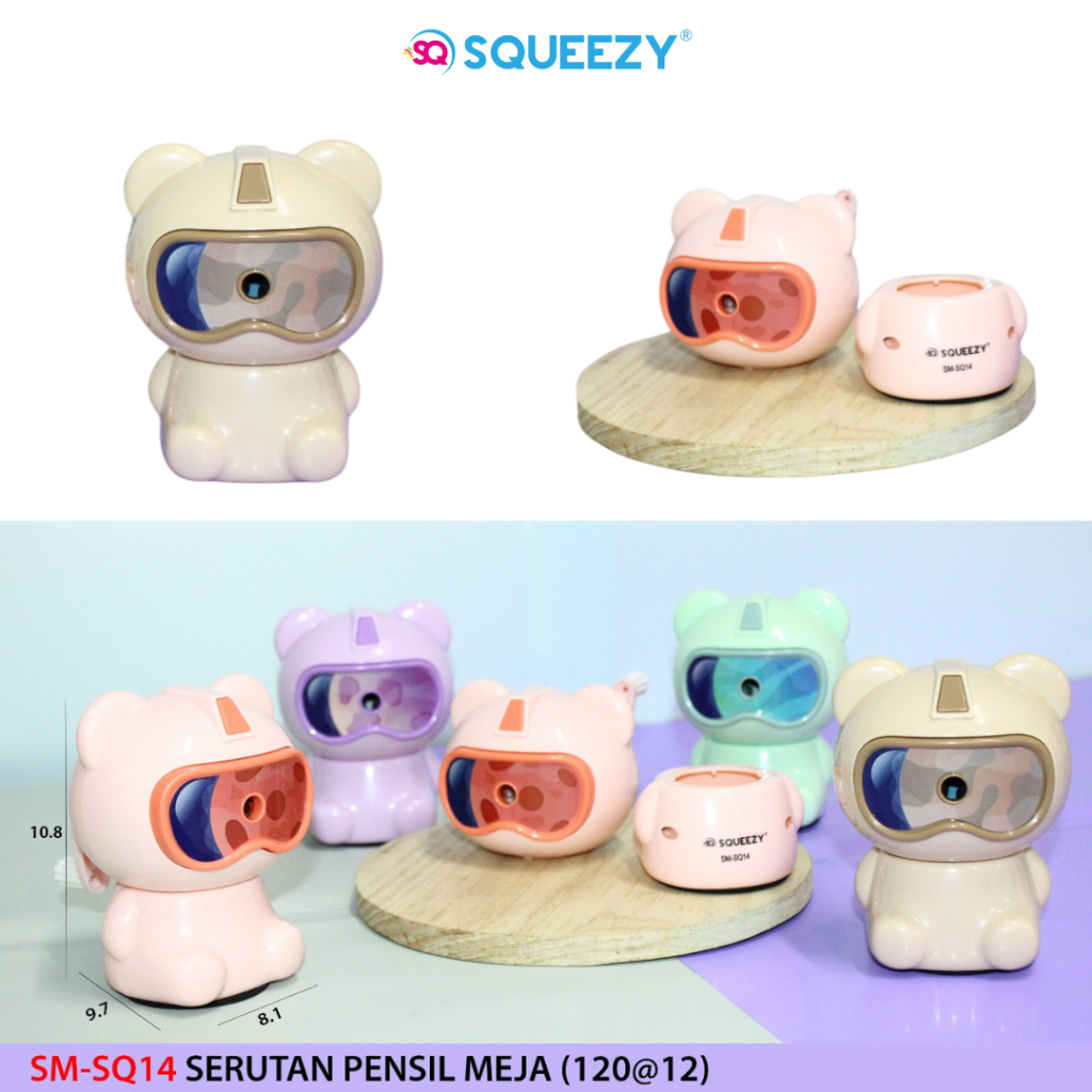 

Serutan Pensil / Rautan Putar / Rautan Meja / Rawutan Putar SM-SQ14