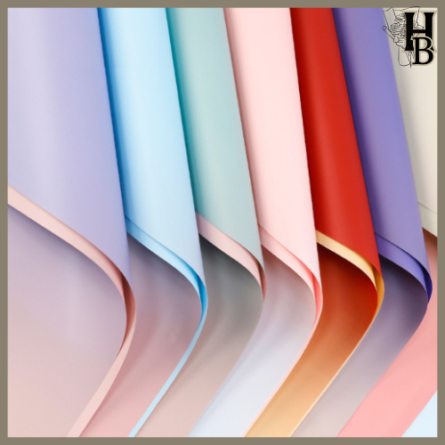 

20 LEMBAR Flower Wrapping Gradient Color Kertas Buket Gradiasi 2 Warna 6174