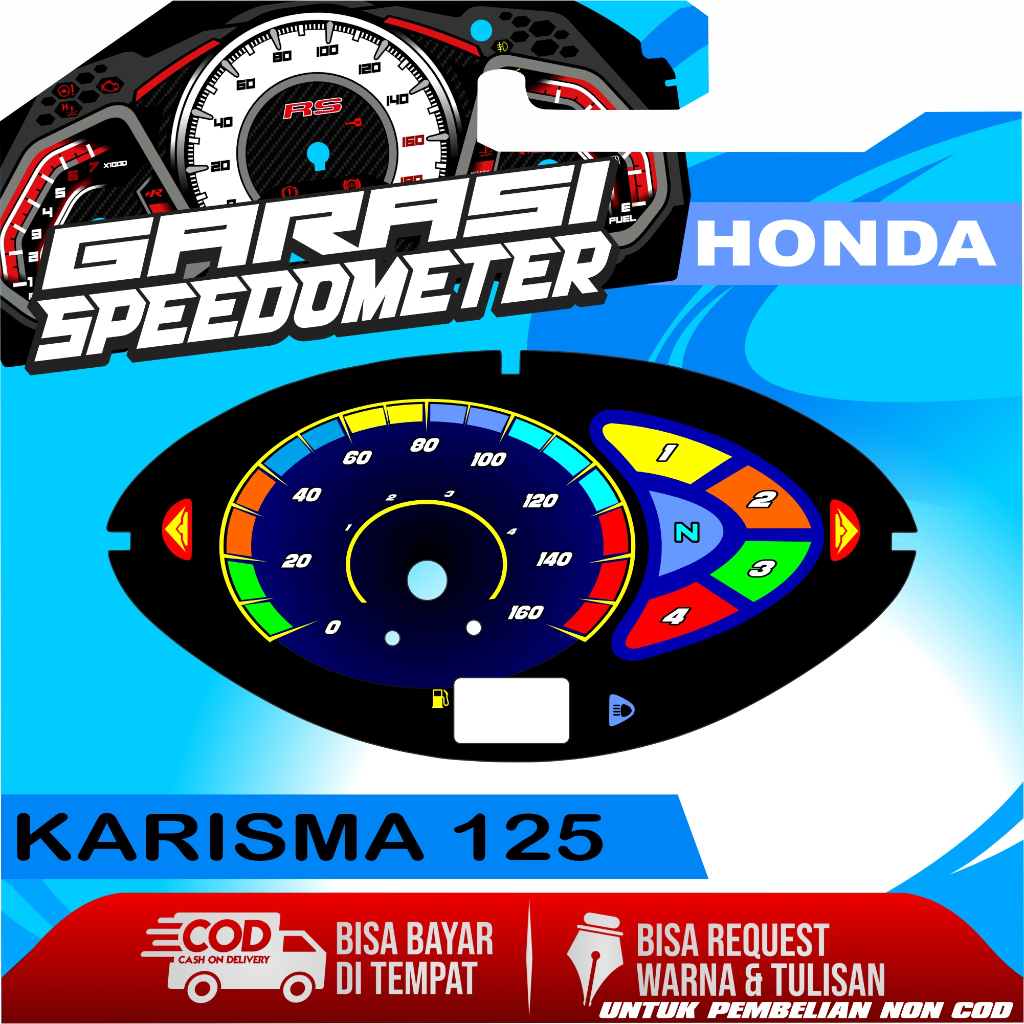 PAPAN SPEEDOMETER CUSTOM KARISMA 125