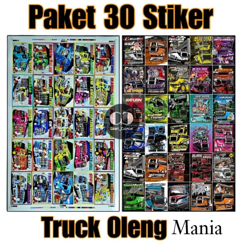 

PAKET 30 STIKER TRUCK OLENG