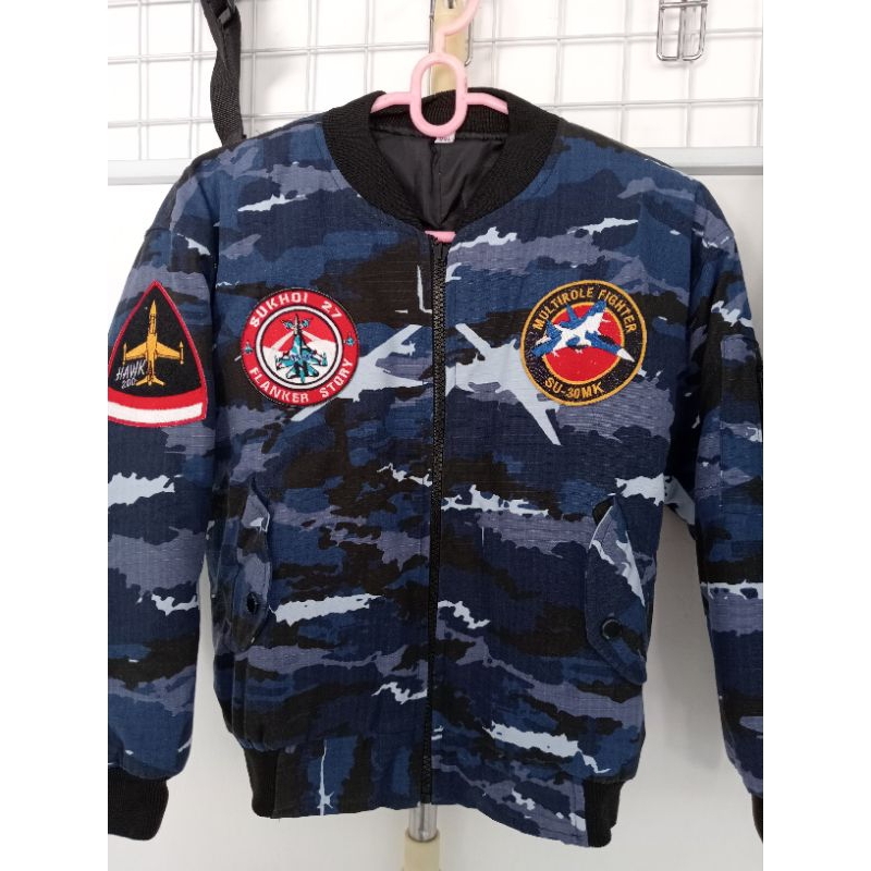 Jaket crew doreng tni-au anak