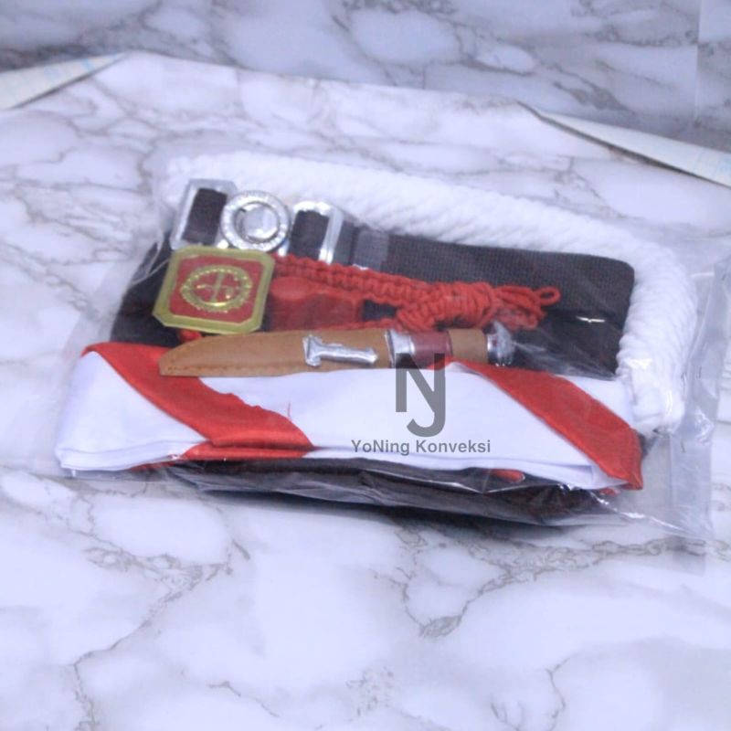 

pramuka alat set pramuka lengkap atribut pramuka praktis kacu sabuk baret