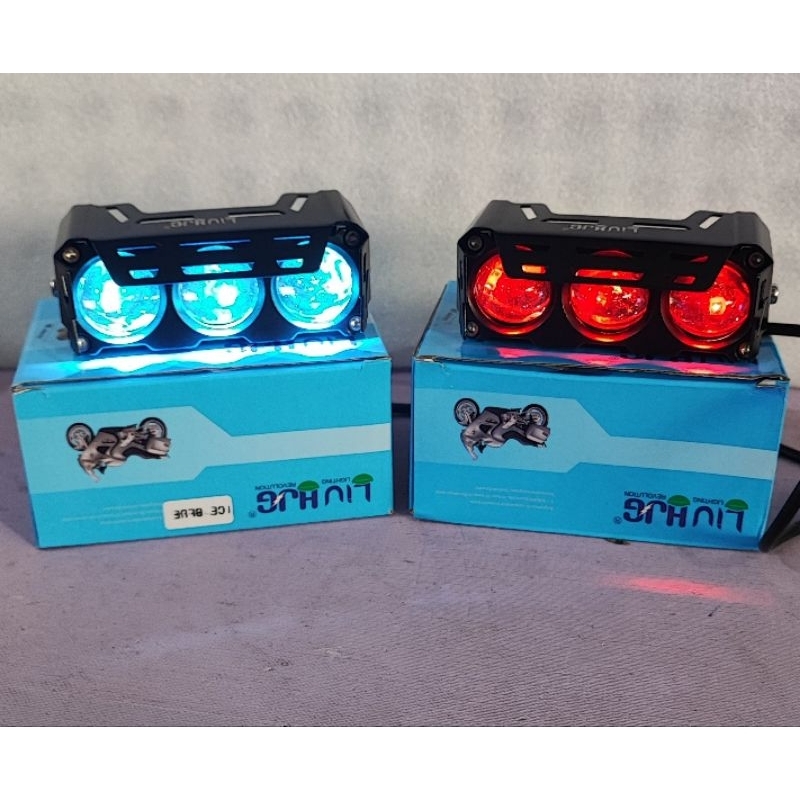 LAMPU TEMBAK SQL 3 MATA DEVIL EYE MERK LIU HJG SUPER TERANG