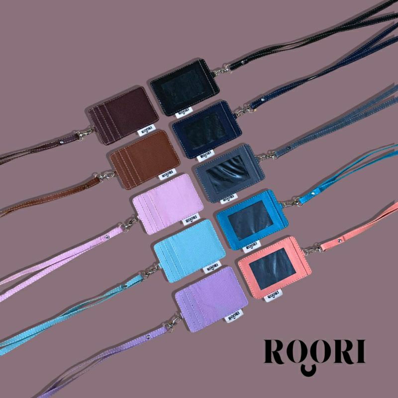

Roori Lanyard IDCard Holder Kulit Termasuk Tali