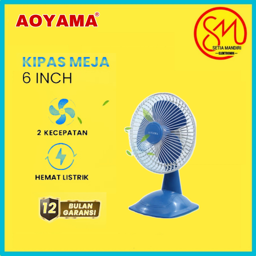 KIPAS ANGIN DUDUK/MEJA AOYAMA DESKFAN 6” INCH 8" inch