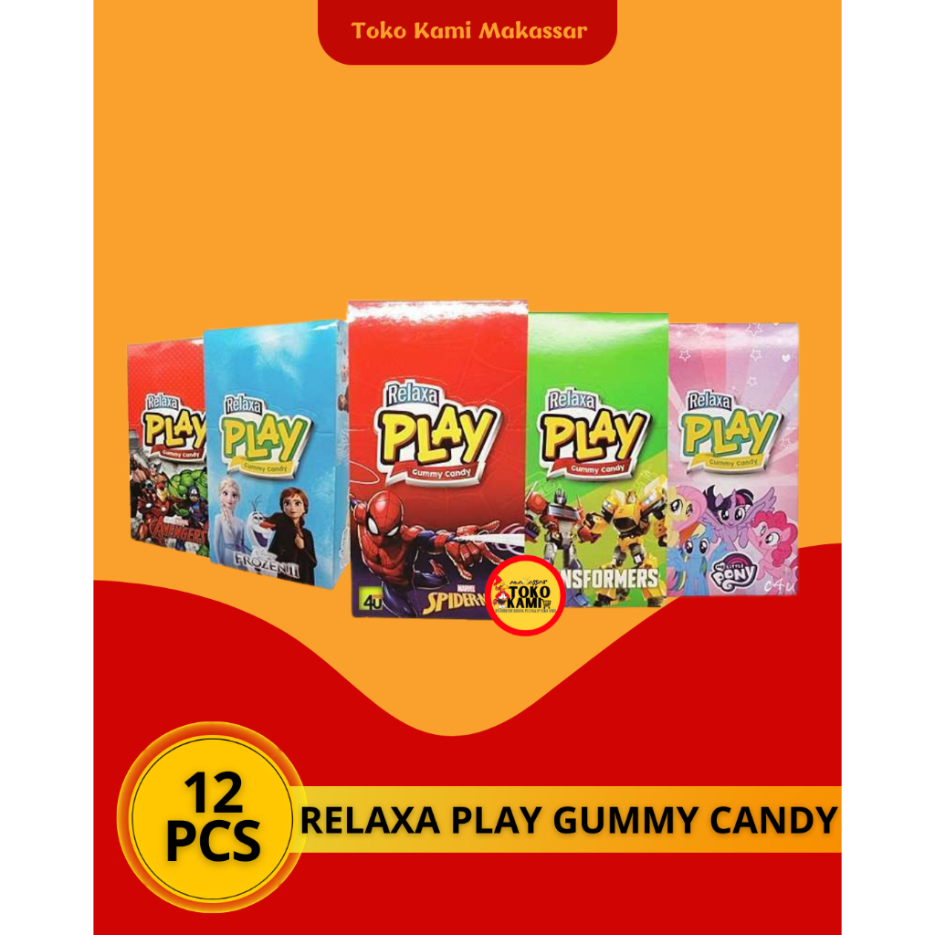 

RELAXA PLAY GUMMY CANDY 1BOX ISI 12PCS