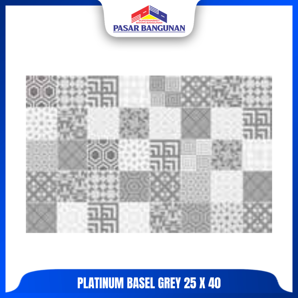 Platinum Keramik Basel Grey 25x40