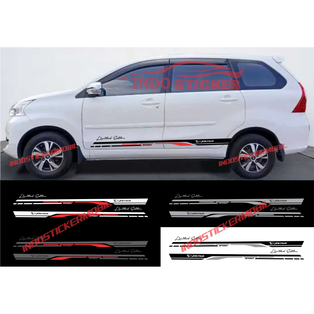 sticker mobil daihatsu xenia cutting stiker list mobil xenia