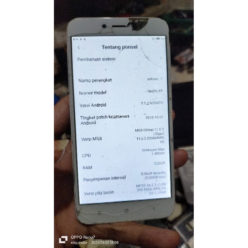 MESIN XIAOMI 4X RAM 3/32 (UNIT)..... BACA DESKRIPSI...