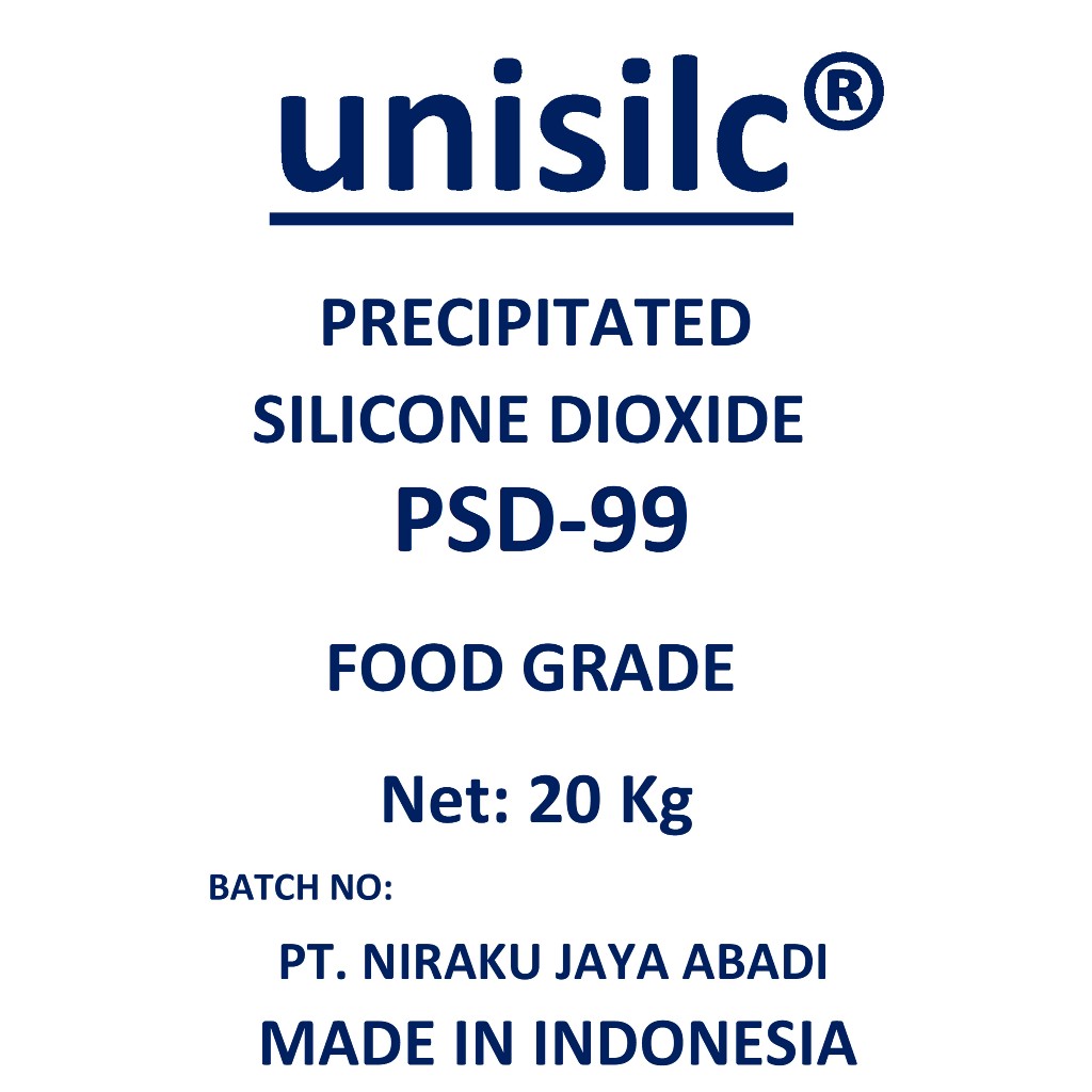 

ANTI CAKING/ANTI KEMPAL/ANTI GUMPAL/SILICONE DIOXIDE/Precipitated Silicon Dioxide FOOD GRADE