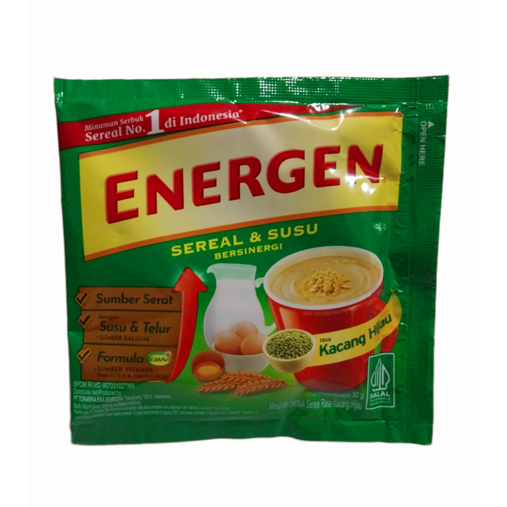 

Energen Sereal & Susu Rasa Kacang Hijau 30gr