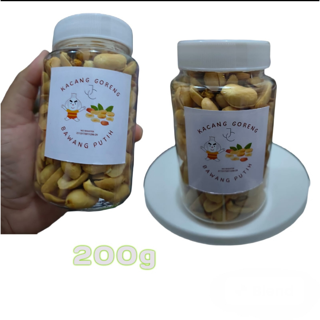 

Kacang Goreng Bawang Putih_JC_Netto:200gram/Toples